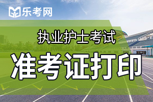 中国卫生人才网：2020护士执业资格准考证打印入口